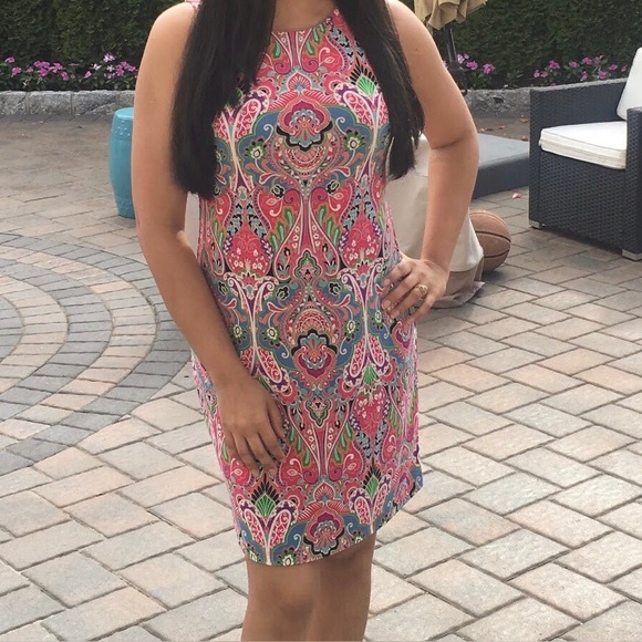 Tommy Hilfiger Vibrant Paisley Mini Dress - Picture 1 of 6